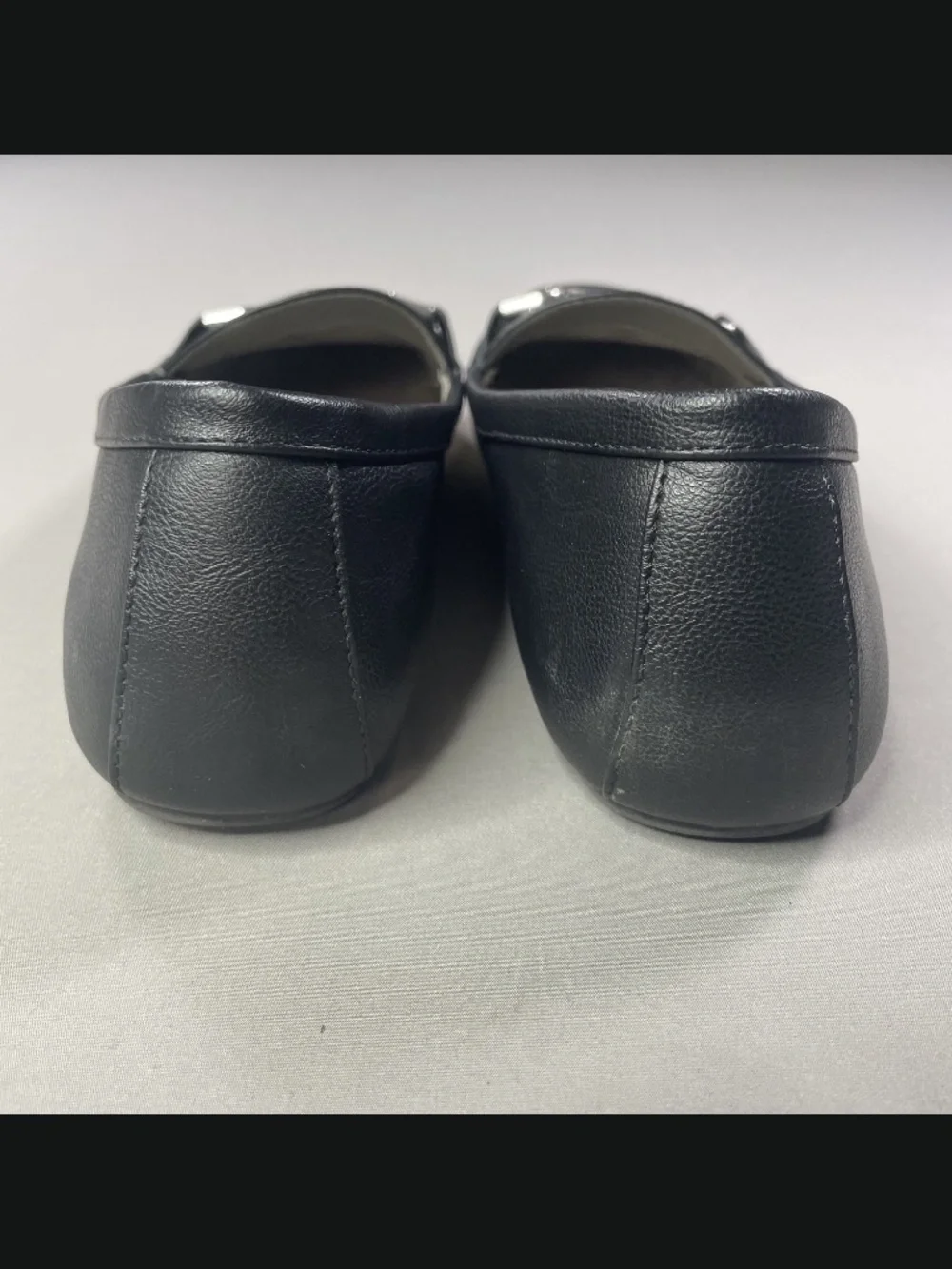 Aerosoles Shoes Womens 9 black leather horse bit loafer day drive classic